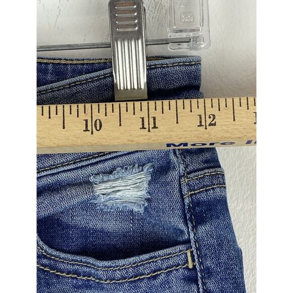 American Eagle Womens Stretch High Rise Distressed Blue Jegging Size 00 (1086) - Picture 8 of 16